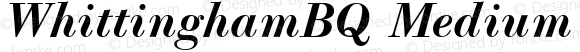 WhittinghamBQ Medium Italic