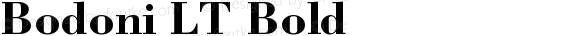 Bodoni LT Bold