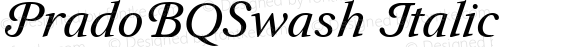 PradoBQSwash Regular Italic