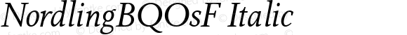 NordlingBQOsF Regular Italic