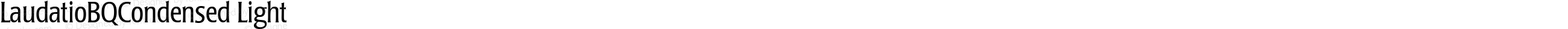 LaudatioBQCondensed Light