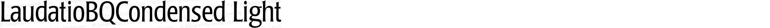 LaudatioBQCondensed Light