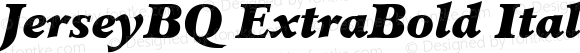 JerseyBQ ExtraBold Italic