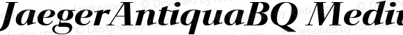 JaegerAntiquaBQ Medium Italic