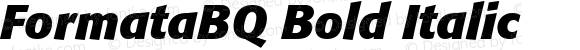 FormataBQ Bold Italic