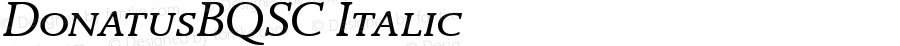 DonatusBQSC Regular Italic