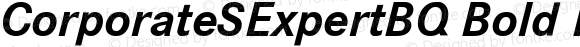 CorporateSExpertBQ Bold Italic