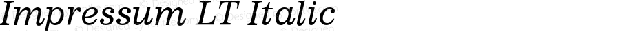 Impressum LT Italic