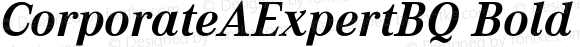 CorporateAExpertBQ Bold Italic