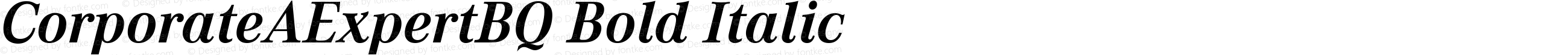 CorporateAExpertBQ Bold Italic