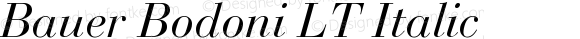 Bauer Bodoni Italic