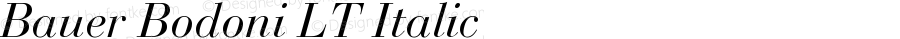 Bauer Bodoni Italic