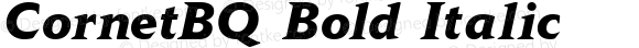 CornetBQ Bold Italic