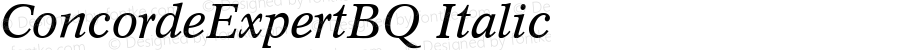 ConcordeExpertBQ Italic