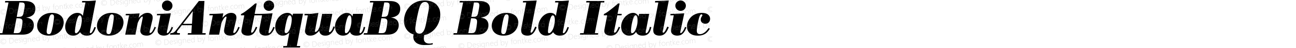 BodoniAntiquaBQ Bold Italic