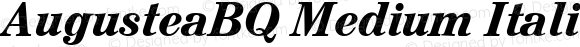 AugusteaBQ Medium Italic