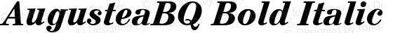 AugusteaBQ Bold Italic