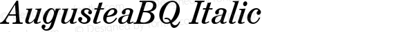 AugusteaBQ Regular Italic