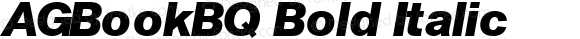 AGBookBQ Bold Italic