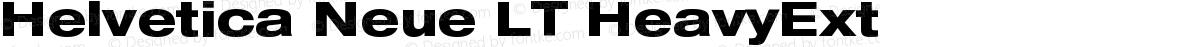 Helvetica Neue LT HeavyExt