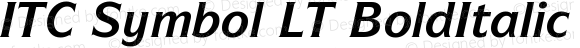 ITC Symbol LT Bold Italic