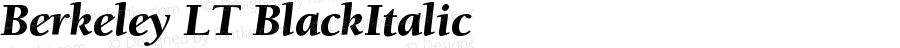 ITC Berkeley Oldstyle LT Black Italic