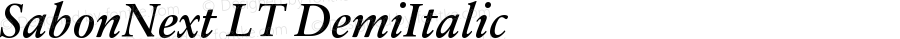 SabonNext LT DemiItalic