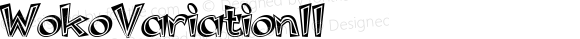 WokoVariationII ☞ Version 1.001 1995;com.myfonts.easy.itfprimegraphics.woko.variation-two.wfkit2.version.2hNn
