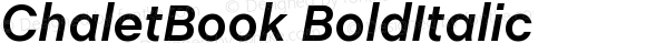 ChaletBook Bold Italic