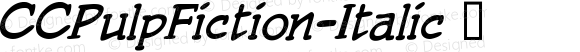CCPulpFiction-Italic ☞ Version 1.01 2015;com.myfonts.easy.comicraft.pulp-fiction.italic.wfkit2.version.4nc6