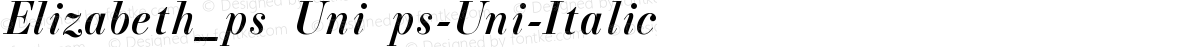 Elizabeth_ps Uni ps-Uni-Italic