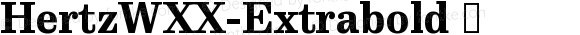 HertzWXX-Extrabold ☞