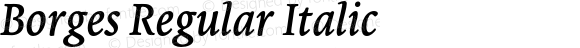 Borges Regular Italic