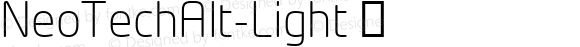 NeoTechAlt-Light ☞ Version 1.00;com.myfonts.easy.mti.neo-tech.light-61703.wfkit2.version.3MtH