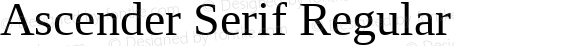 Ascender Serif Regular