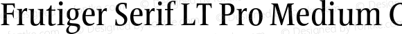 Frutiger Serif LT Pro Medium Condensed