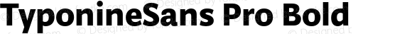 TyponineSans Pro Bold