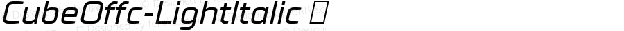 CubeOffc-LightItalic ☞ Version 7.504; 2012; Build 1021;com.myfonts.easy.fontfont.cube.offc-light-italic.wfkit2.version.3ZoT