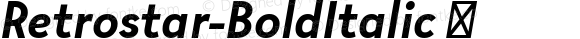 ☞Retrostar Bold Italic