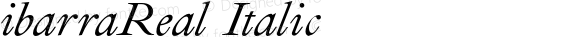 ibarraReal Italic