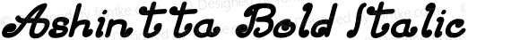 Ashintta Bold Italic