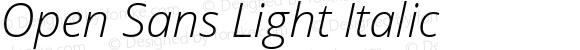 Open Sans Light Italic