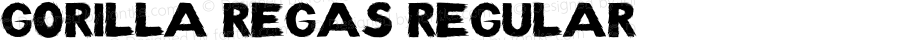 Gorilla Regas Regular Version 1.00;October 5, 2021;FontCreator 12.0.0.2525 32-bit