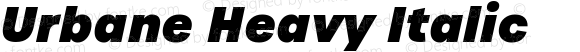 Urbane Heavy Italic