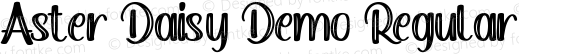 Aster Daisy Demo Regular Version 1.004;Fontself Maker 3.5.7