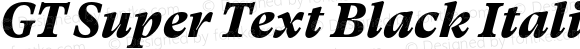 GT Super Text Black Italic