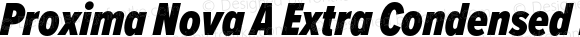 Proxima Nova A Extra Condensed Black Italic