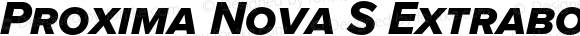 Proxima Nova S Extrabold Italic