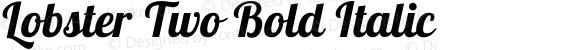 Lobster Two Bold Italic