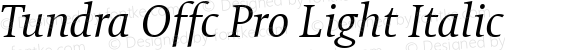 Tundra Offc Pro Light Italic